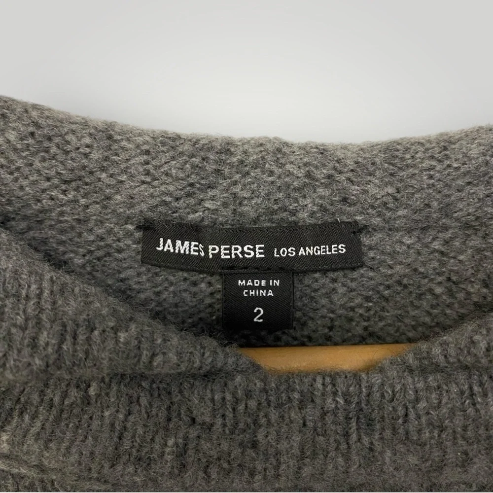 James‎ Perse Hooded Sweater Sz L Grey